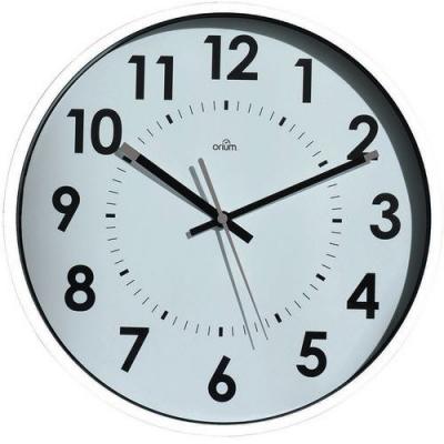 Horloge silencieuse Abylis - Diam&egrave;tre 30 cm - Blanc - Orium