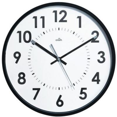 Orium - Horloge murale &agrave; quartz diam&egrave;tre 30 cm - noire - Noir