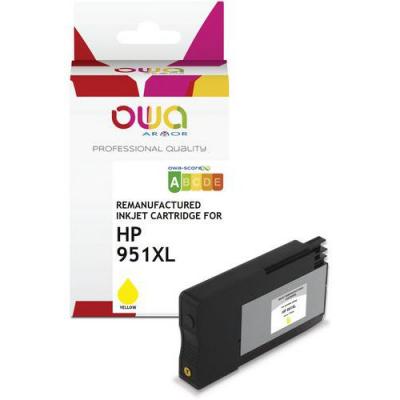 OWA Hp 951xl Cartouche D'encre Remanufactur&eacute;e Haute Capacit&eacute; Jaune