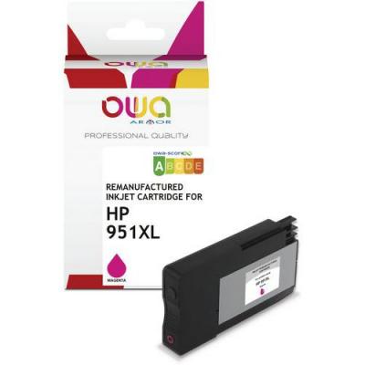 OWA Hp 951xl Cartouche Encre Remanufactur&eacute;e Haute Capacit&eacute; Magenta