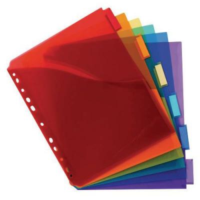 EXACOMPTA Intercalaires Exashow A4 -  - 6 positions - Transparents