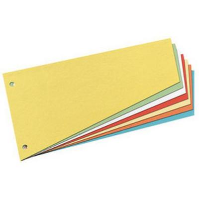  Intercalaires, trap&eacute;zoidal, carte lustr&eacute;e, blanc 