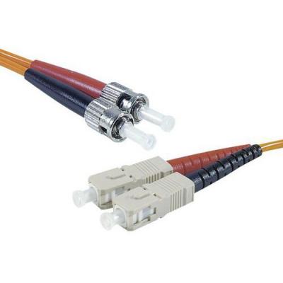MCAD Jarretiere optique duplex HD multi OM1 62,5/125 ST-UPC/SC-UPC orange - 2 m