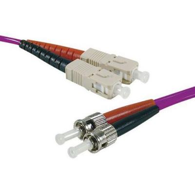 Jarreti&egrave;re optique duplex multimode 2mm OM4 ST-UPC/SC-UPC - 2 m