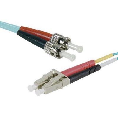 FROHLICH + WALTER Jarreti&egrave;re optique duplex HD multi OM3 50/125 LC-UPC/ST-UPC aqua - 2 m