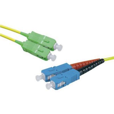 MCAD Jarret. Opt. Duplex Mono. Os2 9/125 Sc-apc/sc-upc Jaune-10 M