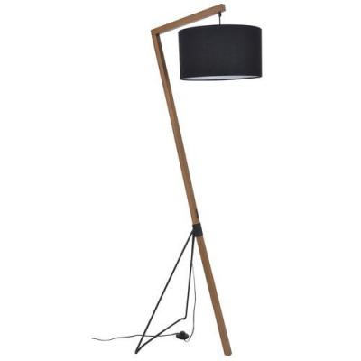 COREP Lampadaire Bogart En Bois Et Tr&eacute;pied En M&eacute;tal Peint Ch&ecirc;ne