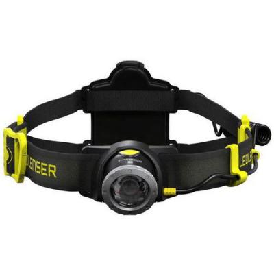 LEDLENSER Lampe frontale LED  iH8R &agrave; batterie 158 g 120 h noir, jaune