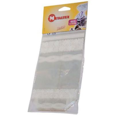 METALTEX Sachet en cellophane - d&eacute;cor dentelle - lot de 10