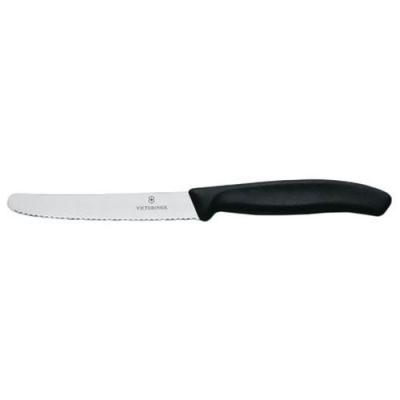VICTORINOX Lot De 2 Couteaux De Table Ou &Agrave; Tomate 10 Cm Noir - Swissclassic
