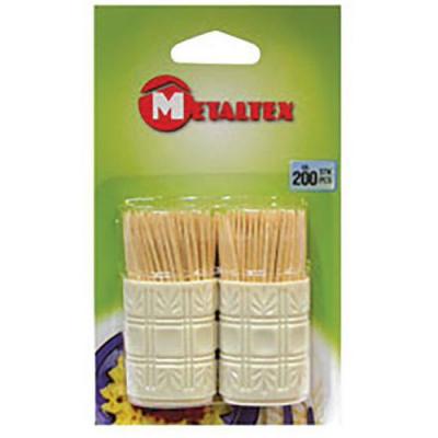 METALTEX  - Cure dents bois tonnelet 2x100 587010