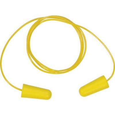 DELTA PLUS Lot De 200 Paires De Bouchons D'oreille Jaune Usage Unique Cordon