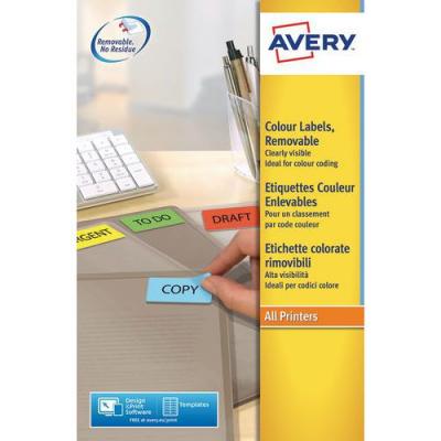 AVERY Etiquettes  L6041 - laser - 45.7 x 21.2 mm - jaune - bo&icirc;te de 960