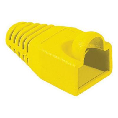 MCAD Manchon RJ45 jaune snagless diam&egrave;tre 6 mm (sachet de 10 pcs)