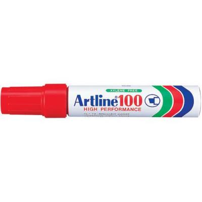 ARTLINE Marqueur  100 pointe feutre acrylique biseaut&eacute;e 7,5/12mm rouge