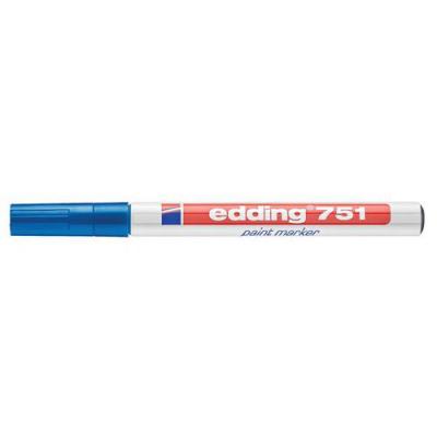 EDDING Marqueur Peinture  751 - Pointe Ogive Moyenne - Bleu