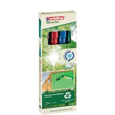 EDDING Marqueur Permanent Ecoline E25 Pointe Fine Assortis - 