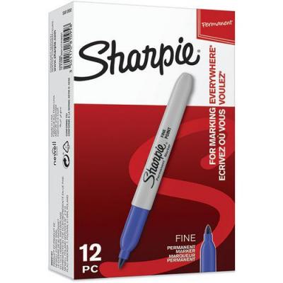 SHARPIE Marqueur permanent  Fine - pointe ogive 0,9 mm - bleu