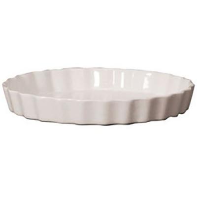 GIRARD Moule &agrave; tarte diam&egrave;tre 27 cm en porcelaine blanc