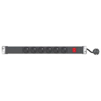 GENERIQUE Multiprise rackable 19'' 6 prises avec interrupteur et voyant