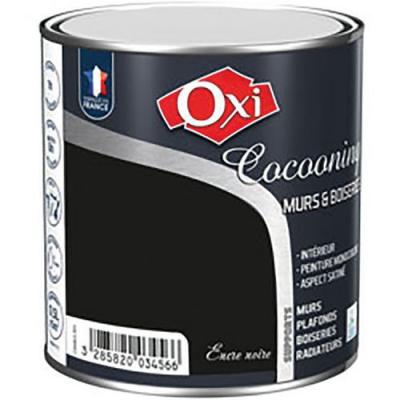 MANUTAN Murs En Bois Satin&eacute; Encre Noire 50cl