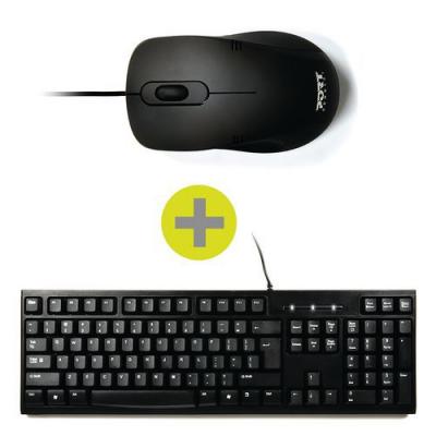 PORT DESIGNS  900900 clavier USB AZERTY Fran&ccedil;ais Noir
