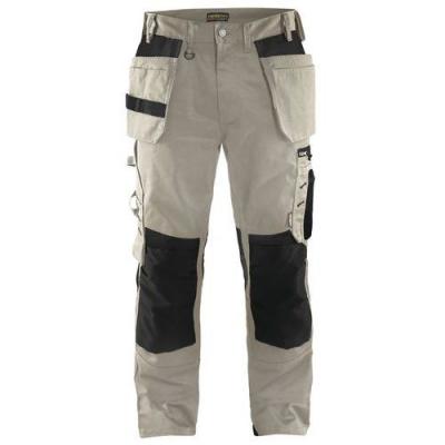 BLAKLADER  15551860 Pantalon d'artisan, Pierre/Noir, taille C48
