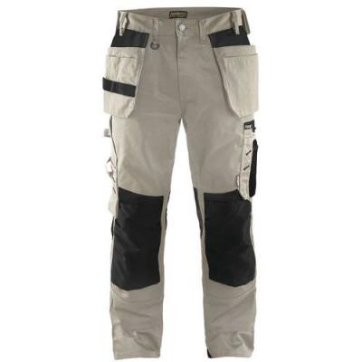 BLAKLADER  15551860 Pantalon d'artisan, Pierre/Noir, taille C52
