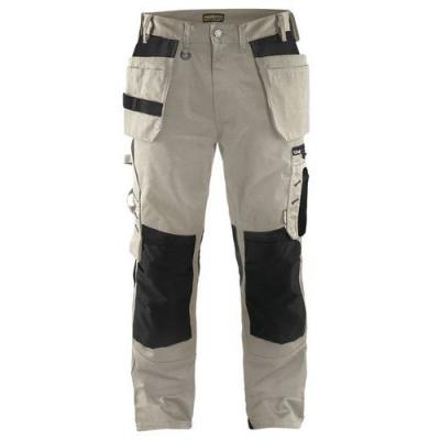 BLAKLADER  15551860 Pantalon d'artisan, Pierre/Noir, taille C60