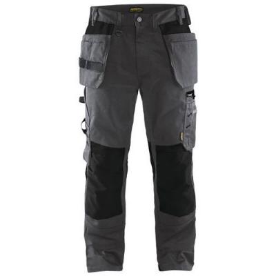 BLAKLADER  15551860 Pantalon d'artisan, Gris fonc&eacute;/Noir, taille C62