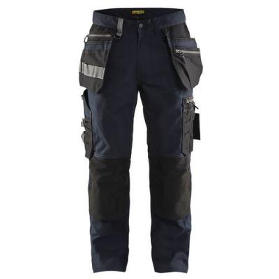 BLAKLADER Pantalon De Travail Artisan Stretch Marine Fonc&eacute;/noir Taille 44