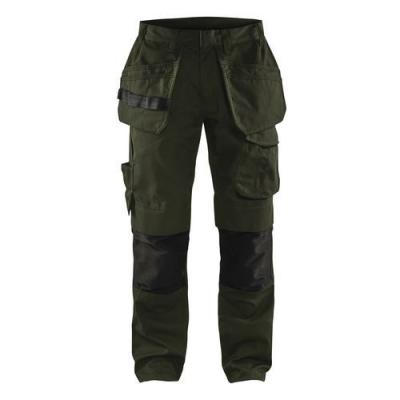 BLAKLADER  Pantalon Maintenance 149613304599 - Vert Kaki/Noir
