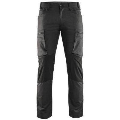 BLAKLADER Pantalon maintenance  Stretch T.46 - GRIS FONCE/NOIR - 145911469899-46 