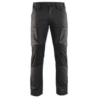 BLAKLADER Pantalon De Travail Services Stretch Gris Fonc&eacute;/noir Taille 50