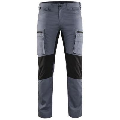 BLAKLADER Pantalon maintenance  Stretch T.42 - GRIS CLAIR/NOIR - 145918459499-42 