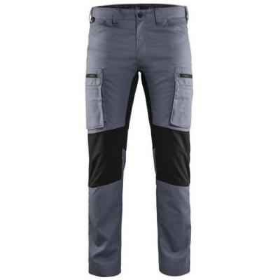 BLAKLADER Pantalon maintenance  Stretch T.46 - GRIS CLAIR/NOIR - 145918459499-46 