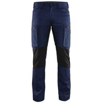 BLAKLADER Pantalon De Travail Services Stretch Marine/noir Taille 40