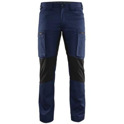 BLAKLADER  Pantalon maintenance +stretch 145918458999 - Marine/Noir