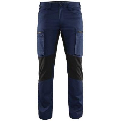 BLAKLADER  - Pantalon stretch polycoton services 1459 - Bleu fonc&eacute; - 54 - Jambes standards