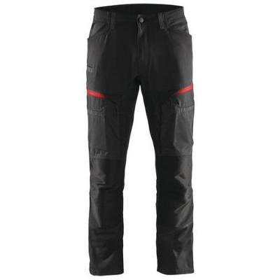 BLAKLADER Pantalon De Travail Services Stretch Noir/rouge Taille 40