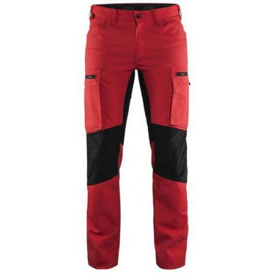 BLAKLADER Pantalon maintenance  Stretch T.46 - ROUGE/NOIR - 145918455699-46 