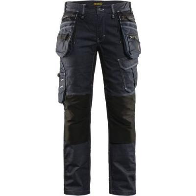 BLAKLADER  79901141 PANTALON D'ARTISAN POUR DAMES X1900 STRETCH, Bleu marine/Noir, taille C36