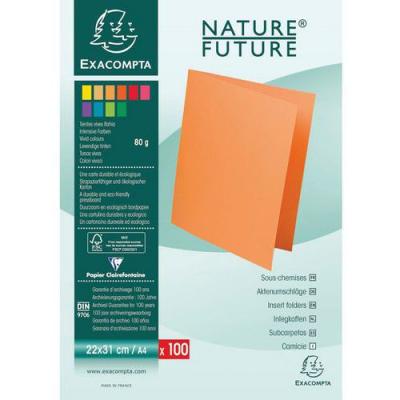 EXACOMPTA Paquet De 100 Sous-chemises Rock''s 80 - 22x31cm Noir