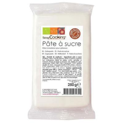 SCRAPCOOKING P&acirc;te &agrave; sucre parfum&eacute;e &agrave; la vanille,  (Blanc)