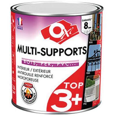 OXI  - Peinture Multi Supports Blanc cr&egrave;me Satin 0.5L - Blanc ral 9010