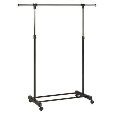 UNILUX  Extendable Coat With Wheels Adjustable Height 4 Rotating And Chrome Wheels Noir
