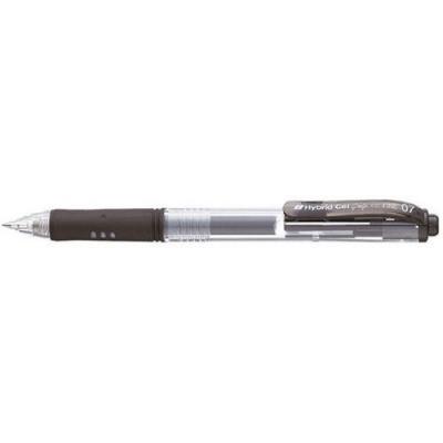 PENTEL  Stylo bille &agrave; encre gel Hybrid Gel Grip K157, noir - Lot de 8