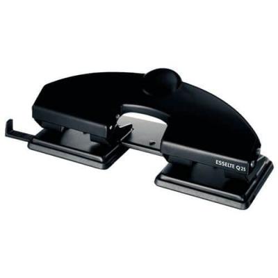 ESSELTE  Perforateur de bureau 4 trous en m&eacute;tal - 25 feuilles - Noir