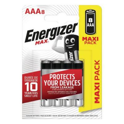 ENERGIZER  Pile alcaline AAA / LR3 Max - Lot de 8