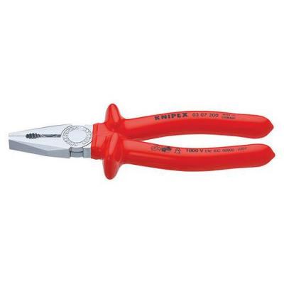 KNIPEX Pince 200mm Avec Tranchant - Surmoul&eacute;e - Chrom&eacute;e - Isol&eacute;e 1000v